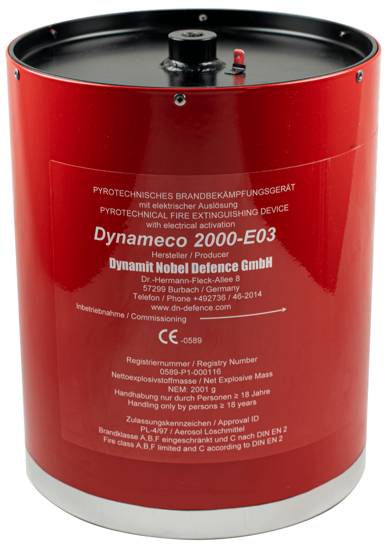 Aerosol Fire Extinguishing Generator Dynameco 2000-E03